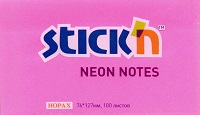 Липкий блок НOPAX 76*127 100л малиновый неон