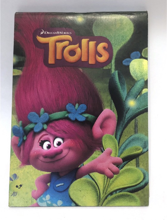 Блокнот на скрепке А6 80л DreamWorks TROLLS