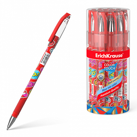 Ручка шариковая ErichKrause® ColorTouch®Sweet love,0.7мм,синяя