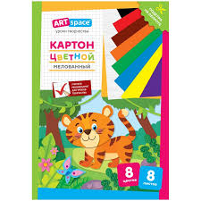 Картон цветной А4, ArtSpace, 10л., 10цв., немелованный, золото, серебро, в папке, "Волшебный. Котено
