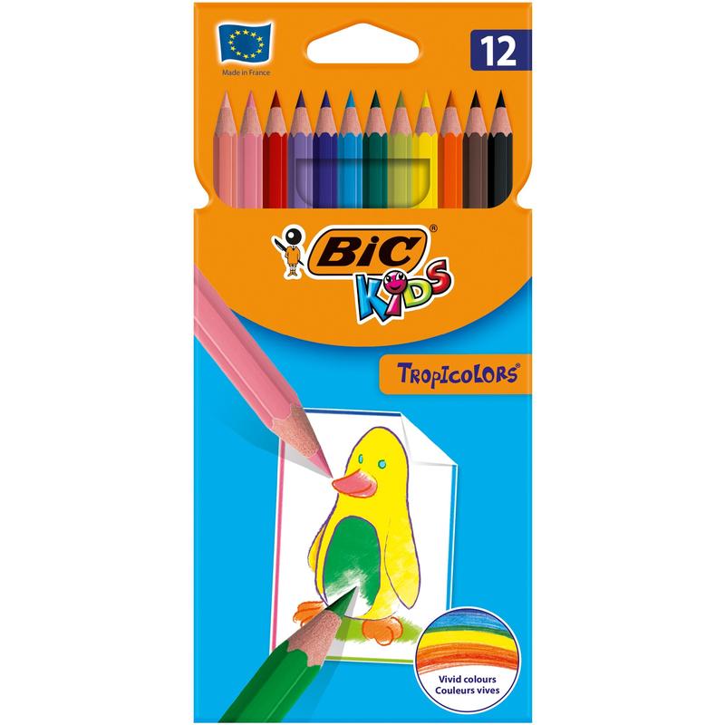 Карандаши цветные  BIG Tropiclorors 12 цв.832566