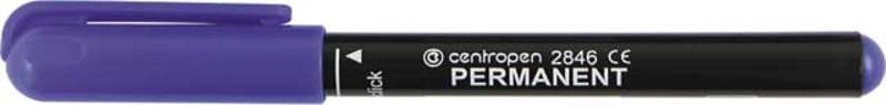 Маркер перманентный CENTROPEN 1мм 2846 М синий 