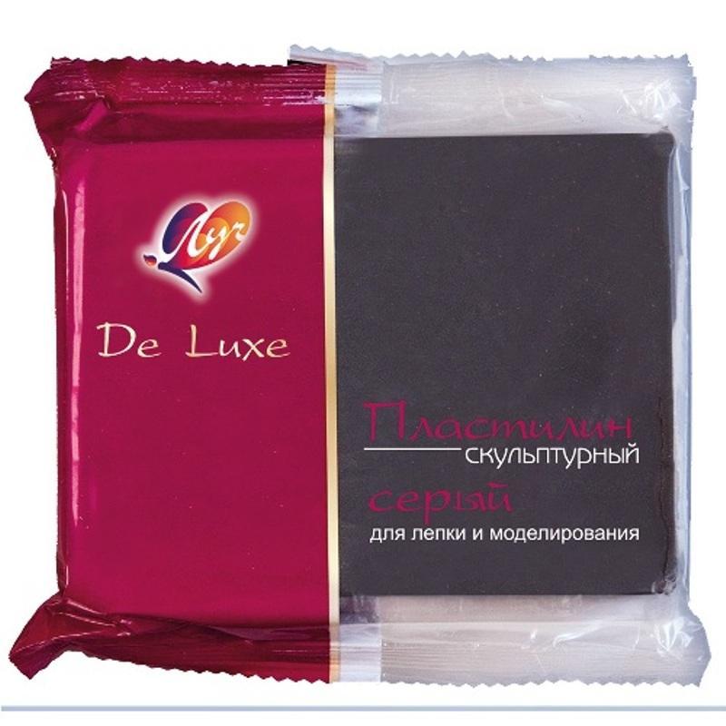Пластилин 01цвет,скульптурный ЛУЧ,300гр ,серый 23С1483-08