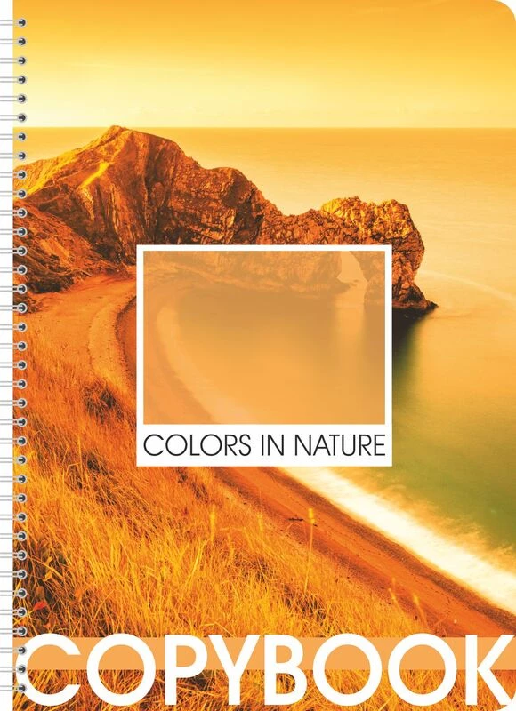Тетрадь А4  80л клетка спираль LAMARK Yellow.обложка Уф-лак