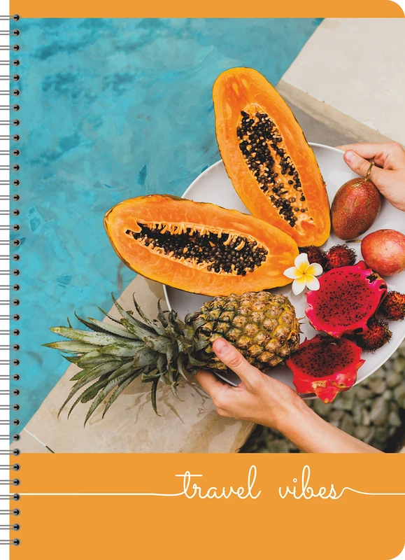 Тетрадь А4  80л клетка спираль LAMARK Travel Vibes №4 карт.обл, мелов.карт, полноцв.печать