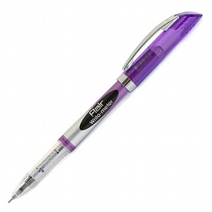 Ручка шариковая FLAIR Writo-Meter 0.5мм серебристо-фиолетовый корпус,колпачек/металл.клип,синяя