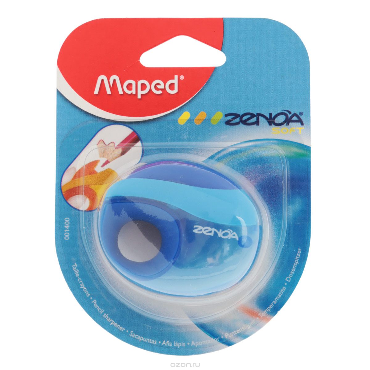 Точилка MAPED 1 отверстие Zenoa  с контейнером
