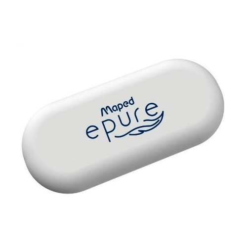 Ластик MAPED Epure овальной формы,белый 