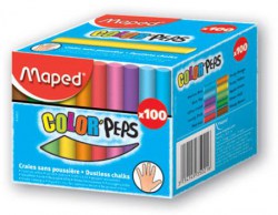 Мел MAPED 1шт круглый цветной