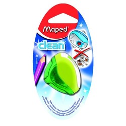 Точилка MAPED 1 отверстие Clean автоматическая защитная крышка,с контейнером
