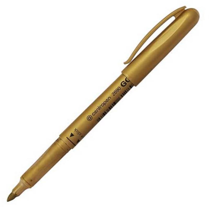 Маркер промышленный CENTROPEN  4мм золото