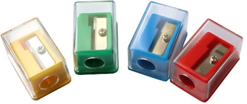 Точилка BERLINGO "Western" 1 отверстие, контейнер,ластик ассорти